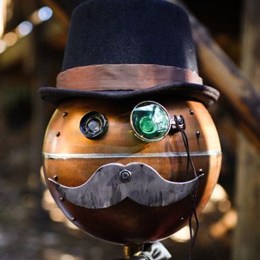 steampunk robot - Sheyne & Glenn's scientific Victorian steampunk octopus wedding steampunk robot