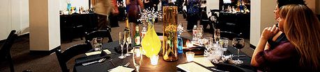 Dinner theater ceremony: Say your vows among the tables of your reception venue