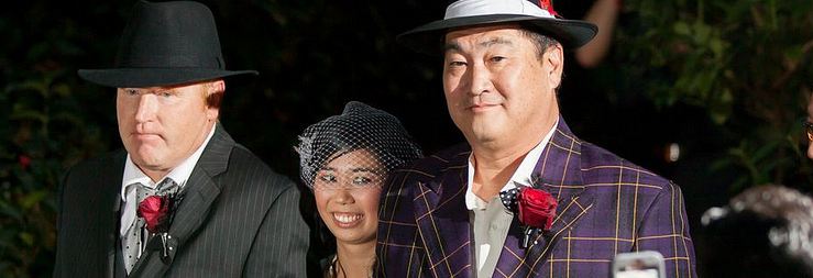 Have both your dads walk you down the aisle