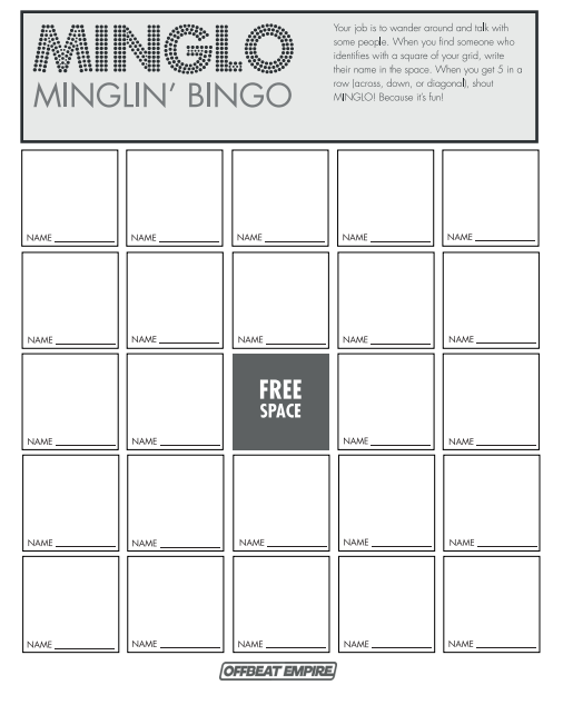 8 tricks to get guests mingling with people bingo