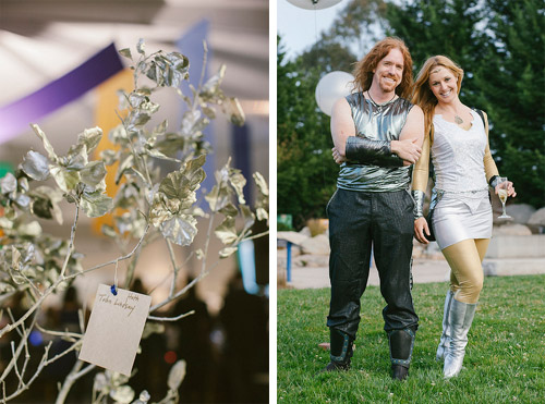 Stacey & Brandon’s retro sci-fi atompunk wedding