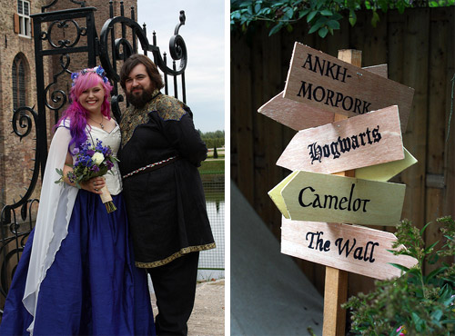 Joni & Jeremy’s medieval handfasting and archery wedding