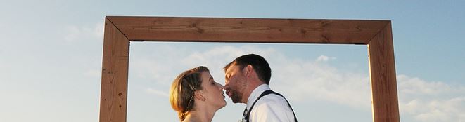 Build a wedding arch that doubles as a picture frame