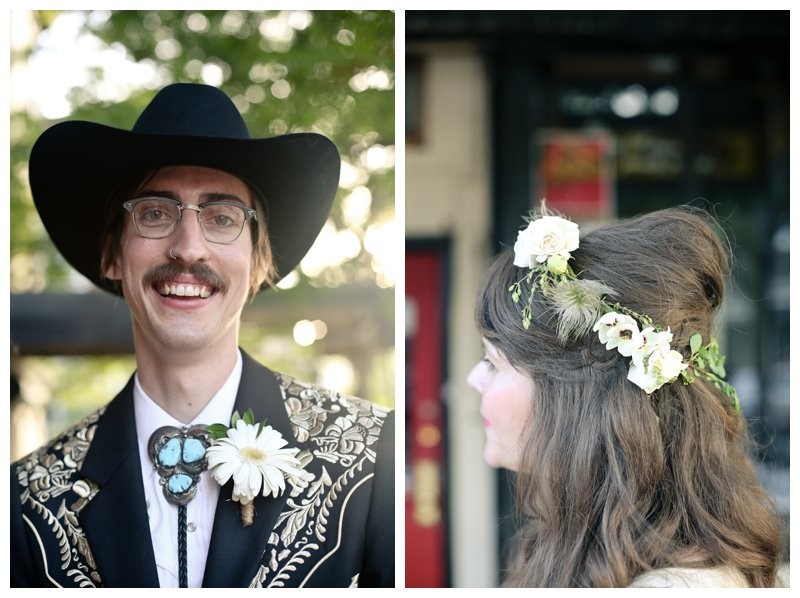 Vintage cowboy chic crossed with Brooklyn vibes: a twangy wedding