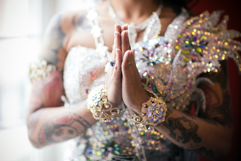 A glittery Cambodian-influenced post-elopement wedding reception in Philly