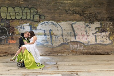 wheelchair wedding on offbeat bride - Natalie & Tim's green-filled access-a-wedding wheelchair wedding on offbeat bride