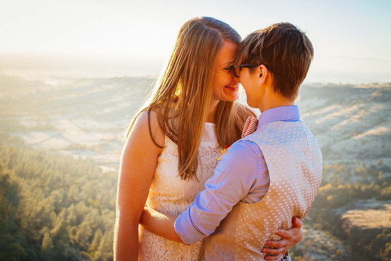 Karli & Michelle’s canyon-top autumn elopement