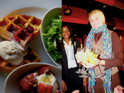 Alissa and Amandas Love Bus wedding adventure - With this waffle I thee wed: 11 delicious brunch weddings Alissa and Amandas Love Bus wedding adventure