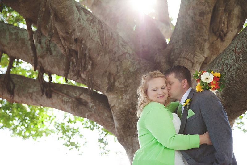 Betsy & Kent’s polka-dots and April Fool’s pizza party wedding