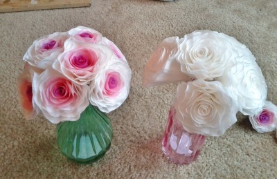 DIY coffee filter flowers