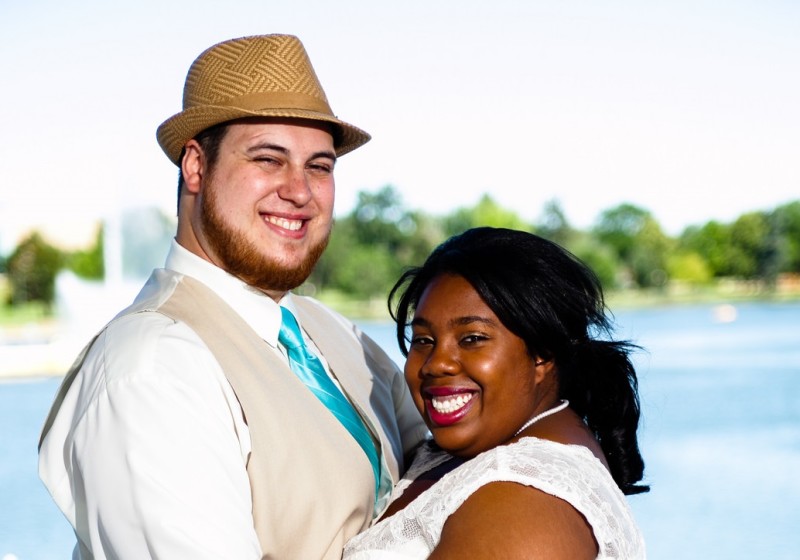 Courtney & Sam’s colorful hip-hop garden party