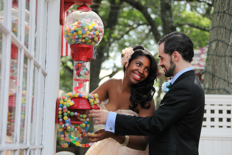 Stephanie & Kyle’s bookish blue wedding