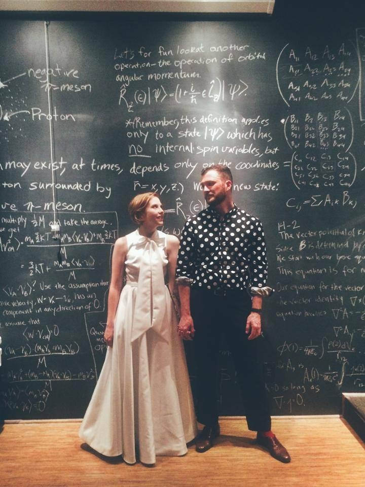 Harmony & Judah’s ’60s mod math and science wedding