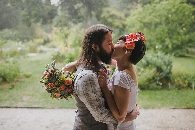 Chris & Joe’s dancing barefoot in the rain wedding