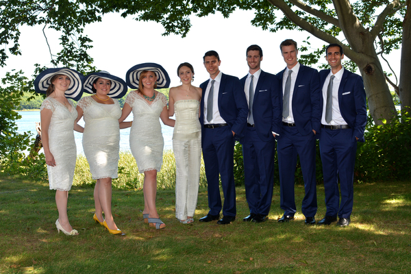 Jeanz & Rich’s seaside New England jazz brunch wedding