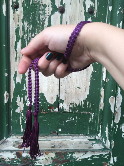 Sample Cord - How to make your own tassled, loop-braided handfasting cords Sample Cord