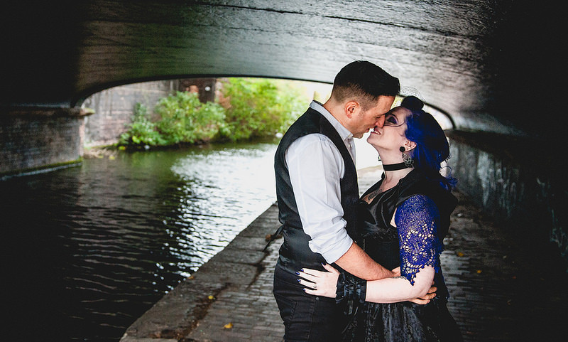Jo & Spig’s goth-ish geeky intimate wedding