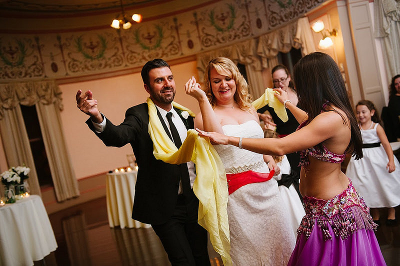 Heidi & Erdem’s vintage-inspired Turkish-American wedding (with a belly dancing sword balancer!)