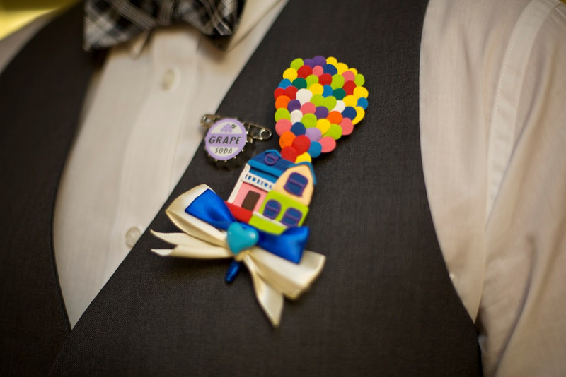 Check out the special guest stars at Rachel & Steven’s Disney and Up-themed wedding