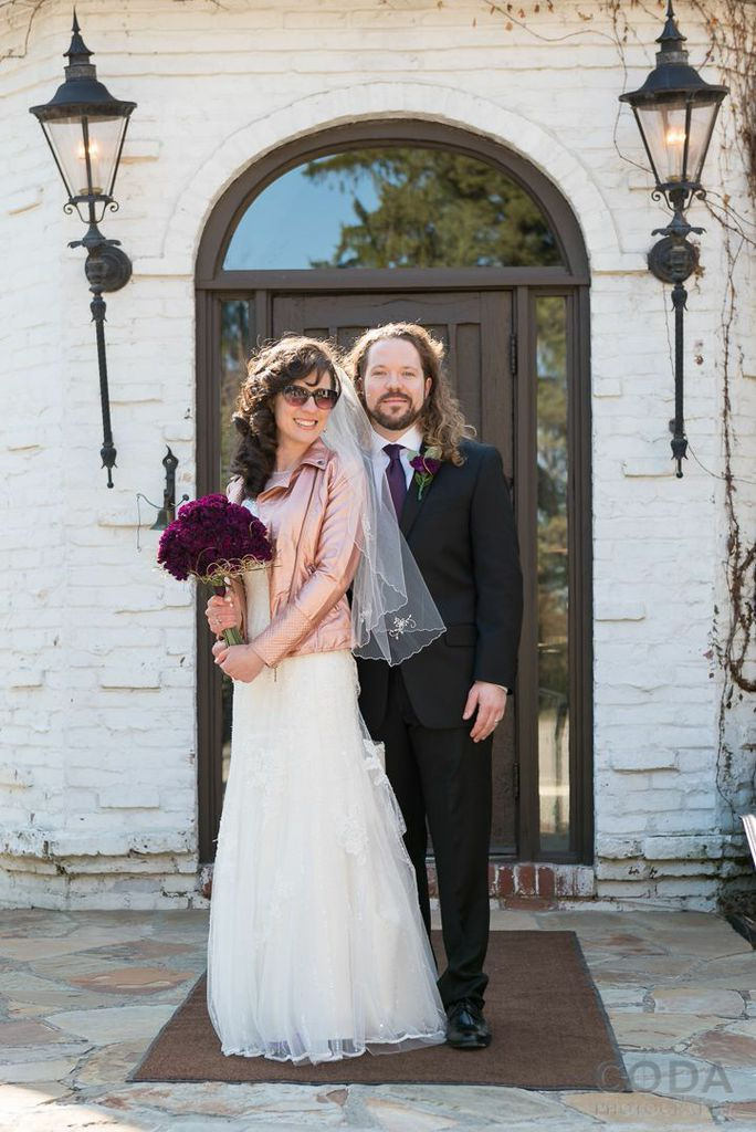 Jolene & Billy rocked their purple glittery rock ‘n’ roll wedding