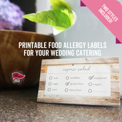 printable food allergy labels on offbeat bride - Printable food allergy labels for your wedding catering: download in TWO styles printable food allergy labels on offbeat bride