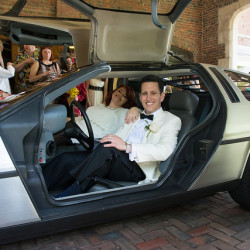 Delorean wedding on @offbeatbride
