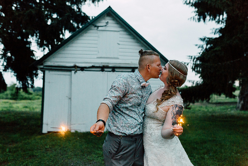 Skye & Evan’s woodland Twin Peaks wedding