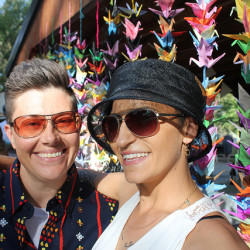 1000 paper cranes on @offbeatbride