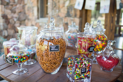 alternative candy buffet items - Creative wedding candy buffet ideas for grownups Candy buffet ideas to save money from @offbeatbride