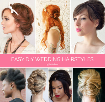 Easy DIY wedding hairstyles from @offbeatbride