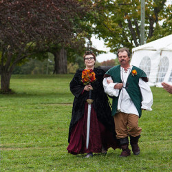 22091885345 0f1cd2e755 z - This Canadian Medieval feast wedding will slay you with its epic battle to the death Medieval wedding as seen on @offbeatbride