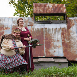 22091889175 162aafc199 z - This Canadian Medieval feast wedding will slay you with its epic battle to the death Medieval wedding as seen on @offbeatbride