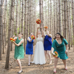 Battlestar Galactica meets forest wedding as seen on @offbeatbride