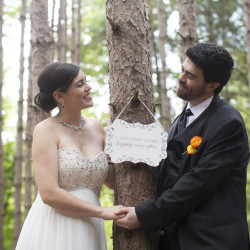Battlestar Galactica meets forest wedding as seen on @offbeatbride