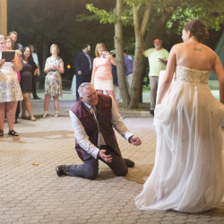 Battlestar Galactica meets forest wedding as seen on @offbeatbride