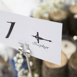 Centerpieces at this Battlestar Galactica meets forest wedding as seen on @offbeatbride