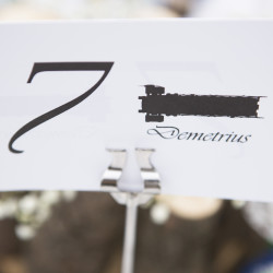 Centerpieces at this Battlestar Galactica meets forest wedding as seen on @offbeatbride