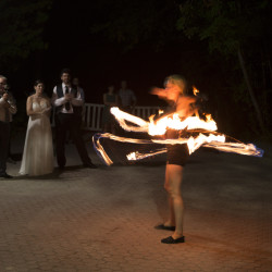 Battlestar Galactica meets forest wedding as seen on @offbeatbride
