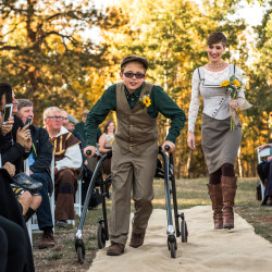 JessicaAndrew 134 - Costumes, elves, and the one ring: An epic fantasy and sci-fi literary adventure wedding Colorado fantasy wedding as seen on @offbeatbride