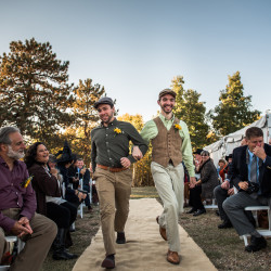 JessicaAndrew 138 - Costumes, elves, and the one ring: An epic fantasy and sci-fi literary adventure wedding Colorado fantasy wedding as seen on @offbeatbride