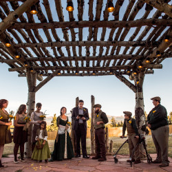 JessicaAndrew 144 - Costumes, elves, and the one ring: An epic fantasy and sci-fi literary adventure wedding Colorado fantasy wedding as seen on @offbeatbride