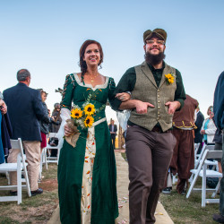 JessicaAndrew 161 - Costumes, elves, and the one ring: An epic fantasy and sci-fi literary adventure wedding Colorado fantasy wedding as seen on @offbeatbride