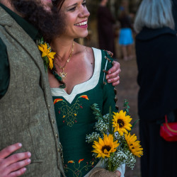 JessicaAndrew 171 - Costumes, elves, and the one ring: An epic fantasy and sci-fi literary adventure wedding Colorado fantasy wedding as seen on @offbeatbride