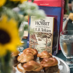JessicaAndrew 203 - Costumes, elves, and the one ring: An epic fantasy and sci-fi literary adventure wedding Colorado fantasy wedding as seen on @offbeatbride