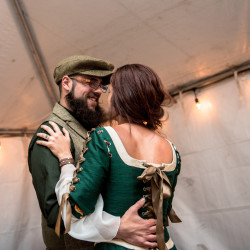 JessicaAndrew 214 - Costumes, elves, and the one ring: An epic fantasy and sci-fi literary adventure wedding Colorado fantasy wedding as seen on @offbeatbride
