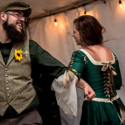 JessicaAndrew 221 - Costumes, elves, and the one ring: An epic fantasy and sci-fi literary adventure wedding Colorado fantasy wedding as seen on @offbeatbride
