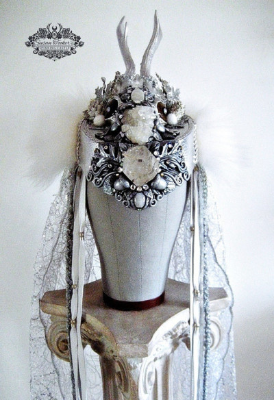 Snow queen wedding headpiece