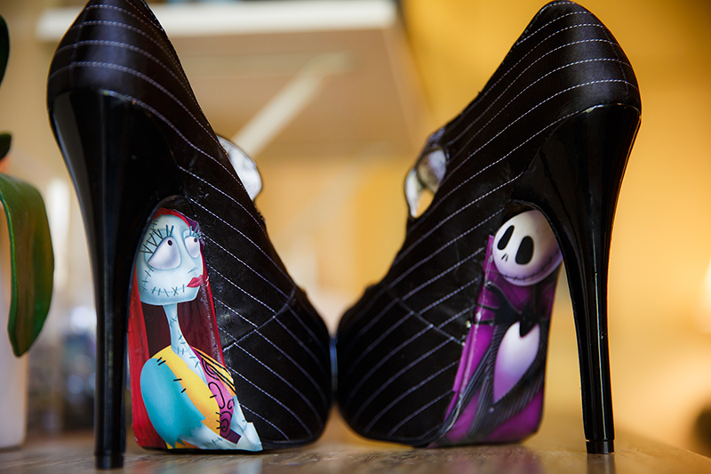 nightmare before christmas wedding dress Iconic Jack and Sally; the Pumpkin King and Rag Doll Queen. , For it is plain, as anyone can see, we are simply mean to be , The nails inspo is created by Chloe. , hang to dry Sally Inspired Wedding Dress |