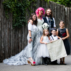 Alyssa GEoff 1147 - Find out how this zoo wedding convinced us to love "garbage plates" Zoo wedding as seen on @offbeatbride