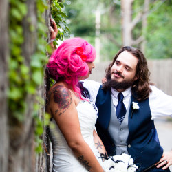Alyssa GEoff 1239 - Find out how this zoo wedding convinced us to love "garbage plates" Zoo wedding as seen on @offbeatbride